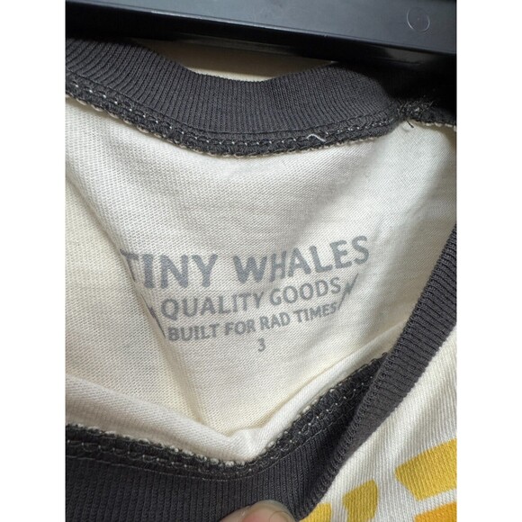 Tiny Whales Thankful Long Sleeve Raglan Size 3 - Picture 3 of 6